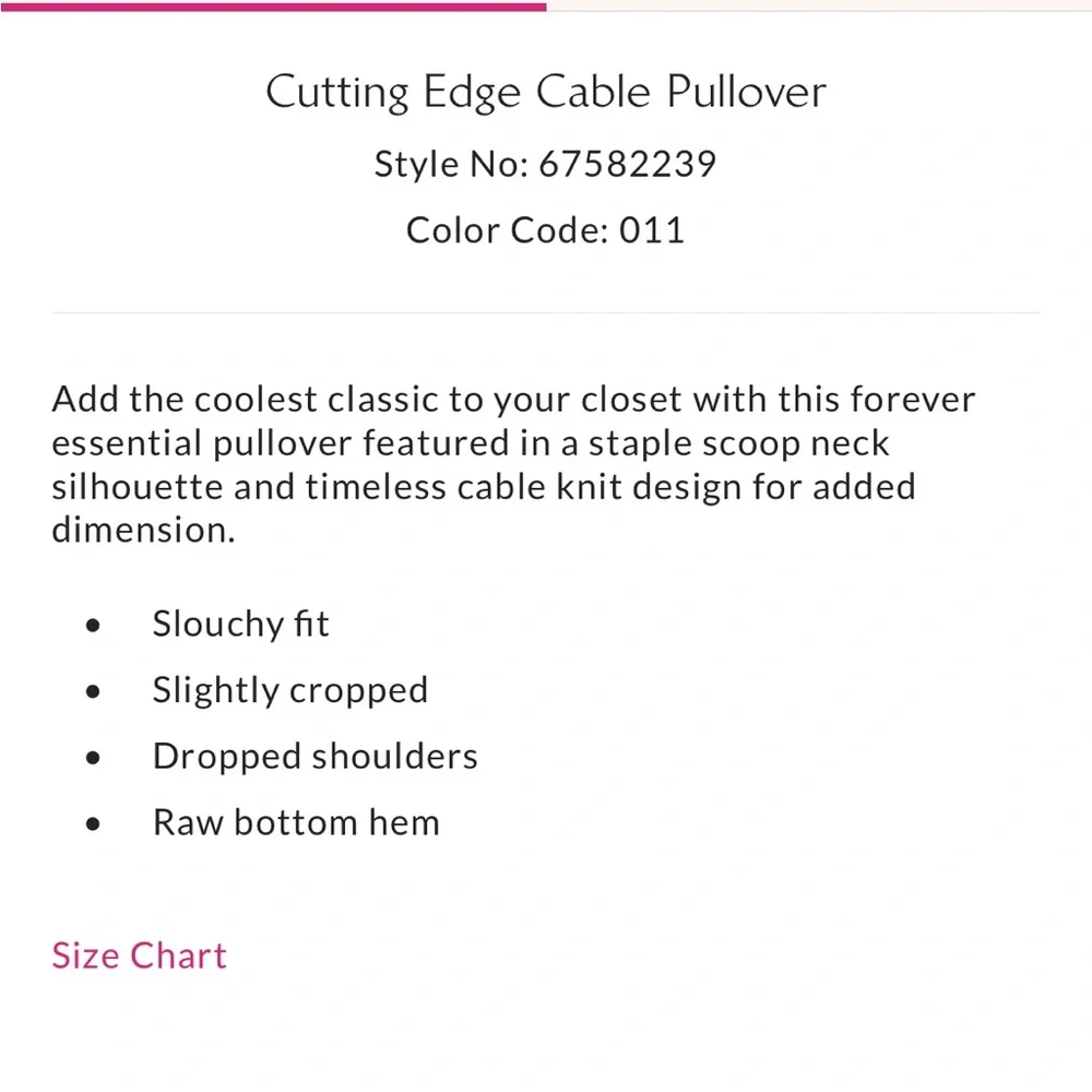 Free People Cutting Edge Cable Pullover in Ivory Size Small - Picture 6 of 16